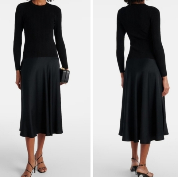 Veronica Beard Dresses & Skirts - VERONICA BEARD VAUGHN SATIN TRIMMED MIDI DRESS